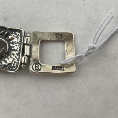 K739 Sterling Sunflower and Dancer Pierced Earring Set 