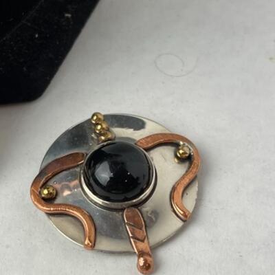 K740 Gold & Copper Costume 3pc Jewelry Set 