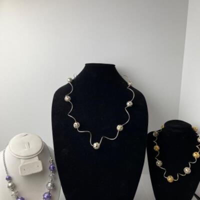 K748 Set of 3 Necklaces by Barbara Cieslicki 