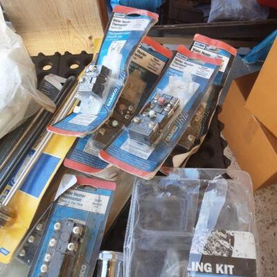 lot 265 - Box of assorted plumbing mostly in original pkg