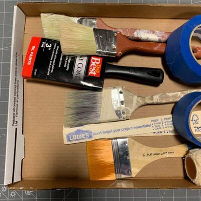 #153 Painting Brushes & Tape