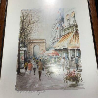 #173 Paris Watercolor Print
