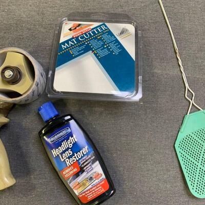 #249 Fly Swatter, Tape Gun, Mat Cutter & Headlight Cleaner