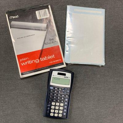 #368 Texas Instruments Calculator & Paper