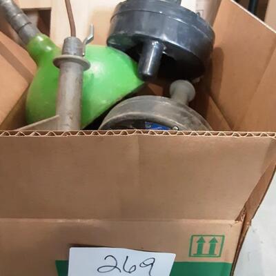 lot 269 - Box of plumbing augers