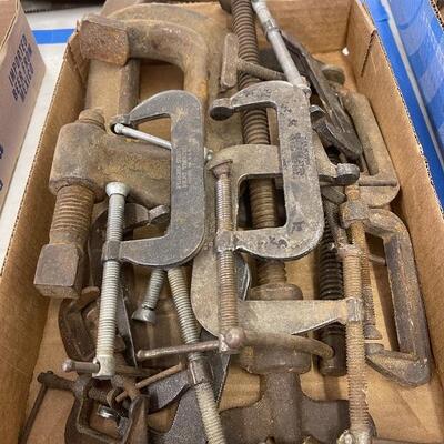 841-Assorted LOT of C-Clamps