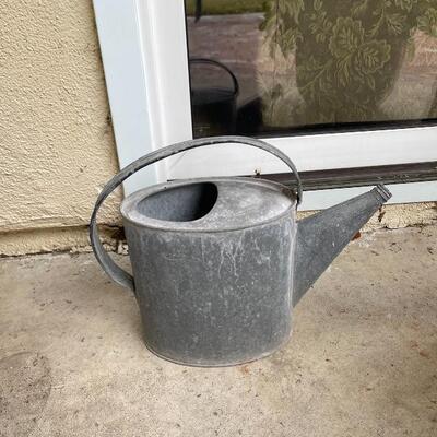 Watering Can vintage weathered galvanized 