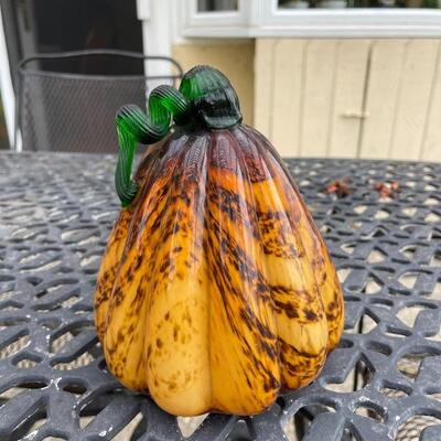 Glass art pumpkin 