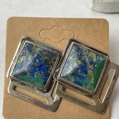 K766 Teal Blue Apatite 20â€ Necklace by Amy Kahn Russell with Earrings 