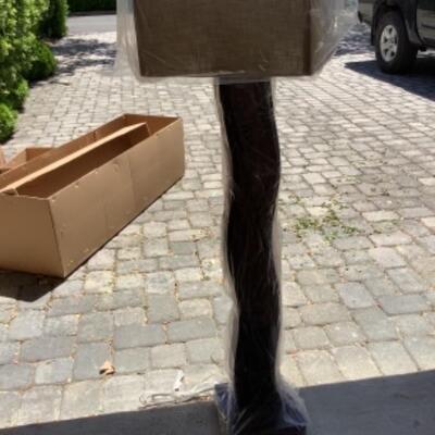 N - 900. NEW IN BOX  Jon Gilmore Copper Creek Root Beer Floor Lamp