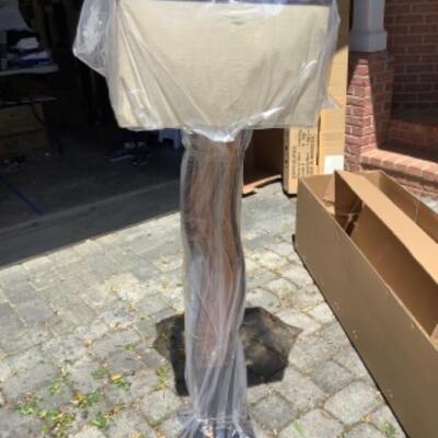 N - 900. NEW IN BOX  Jon Gilmore Copper Creek Root Beer Floor Lamp