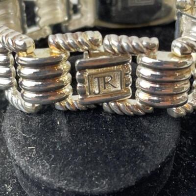 K774 Sterling MOP Judith Ripka Ladies Link Watch 