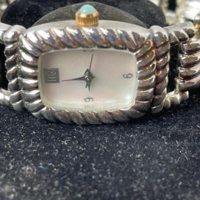 K774 Sterling MOP Judith Ripka Ladies Link Watch 