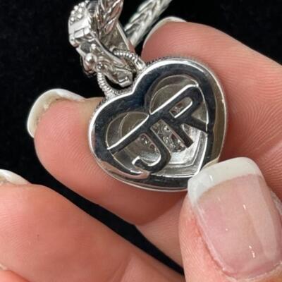 K776 Sterling Onyx Judith Ripka 3pc Jewelry Set 