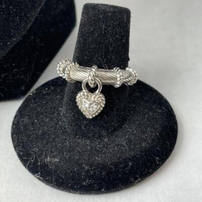 K776 Sterling Onyx Judith Ripka 3pc Jewelry Set 