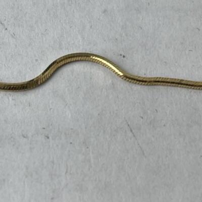 K779 18k & 14k Yellow Gold Necklace CZ Earring Set 