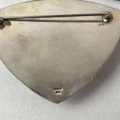 K780 Sterling Blue Chalcedony Agate, Denim Lapis Earrings 