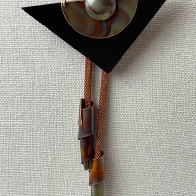 K788 Artisan Made Copper Contemporary Copper Necklace Earring Set