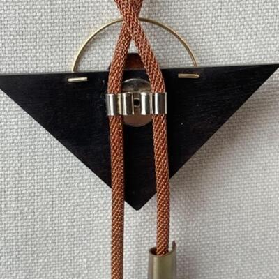 K788 Artisan Made Copper Contemporary Copper Necklace Earring Set