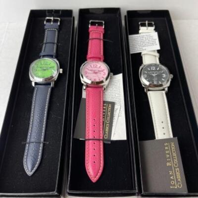 K793 Set of 3 Joan Rivers Watches 