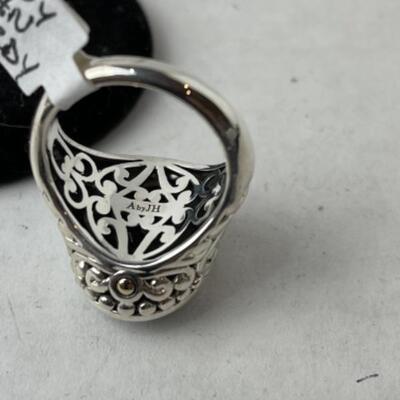 K796 14k Sterling Angela by John Hardy Labradorite Ring 