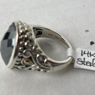 K796 14k Sterling Angela by John Hardy Labradorite Ring 