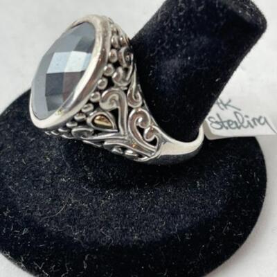 K796 14k Sterling Angela by John Hardy Labradorite Ring 