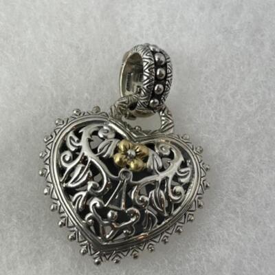 K798 18k Sterling Heart Pendant for Angela by John Hardy 