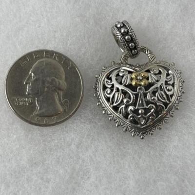 K798 18k Sterling Heart Pendant for Angela by John Hardy 