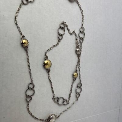 K916 22k Gold Sterling Angela by John Hardy Necklace 