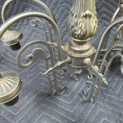 Lot 79 -Vintage Brass  Electric Chandler 