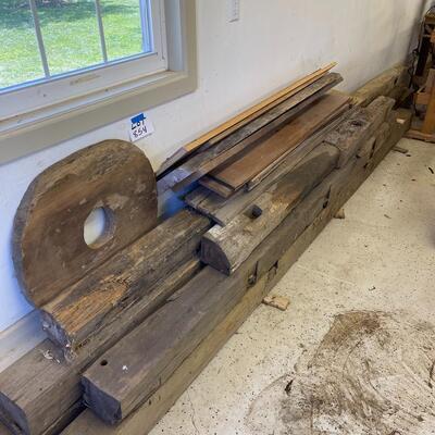 Vintage Reclaimed Large Lot of Barn Wood-Beams and Cut Boards