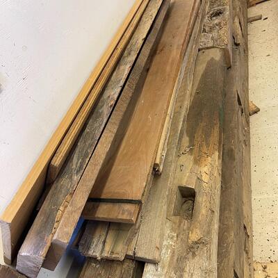 Vintage Reclaimed Large Lot of Barn Wood-Beams and Cut Boards