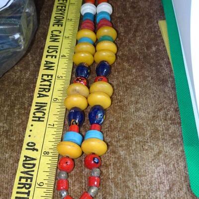 Colorful Tribal Beaded Necklace 