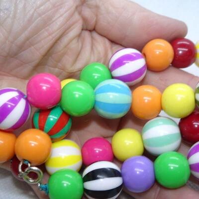 Candy colored Beaded Necklace 