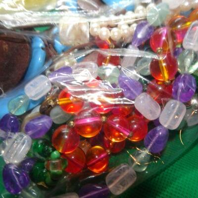 1/2 Gallon Bag with Wearable Necklace, Glass, Plastic, Pearl, Shell and more!