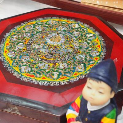 Lot 37 Indonesian and other collectibles huge wall fan, 