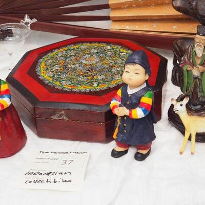 Lot 37 Indonesian and other collectibles huge wall fan, 