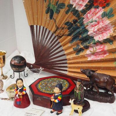 Lot 37 Indonesian and other collectibles huge wall fan, 