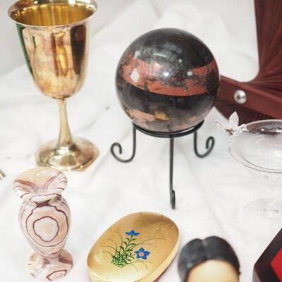 Lot 37 Indonesian and other collectibles huge wall fan, 