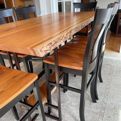 Stunning new custom kitchen table and 6 chairs from Kloter Farms