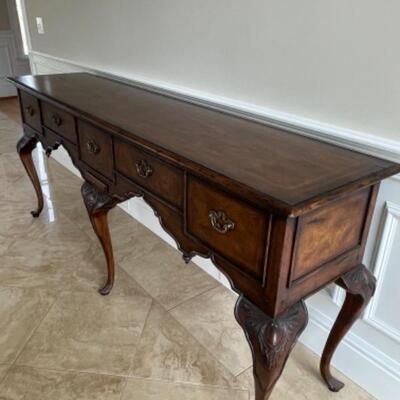 Beautiful wood console table 
