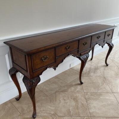 Beautiful wood console table 