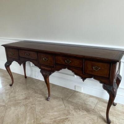 Beautiful wood console table 
