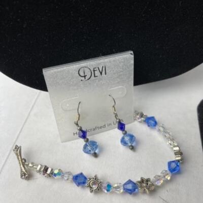 K925 Turquoise, Beaded, Rhinestone jewelry lot  