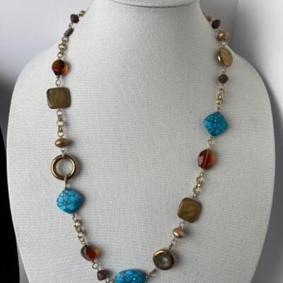 K929 Multi Colored Chicoâ€™s Costume Jewelry lot 