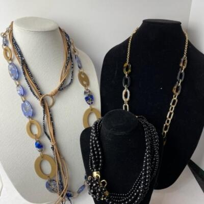 K934 Lot of Designer Costume Necklaces Talbots,Chicoâ€™s,Zenzii