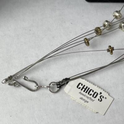 K935 Pearl and Acrylic Chicoâ€™s Costume Jewelry Lot