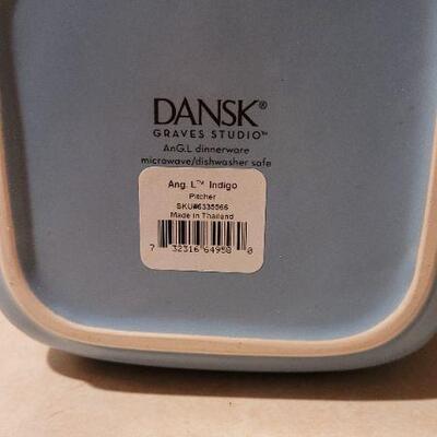 Lot 14: New MICHAEL GRAVES for DANSK Ceramic Pitcher Blue 