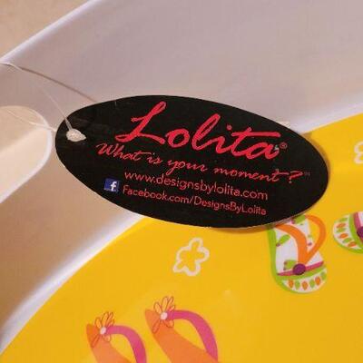 Lot 23: New LOLITA Hallmark Flip Flop Summer Fun Serving Tray 